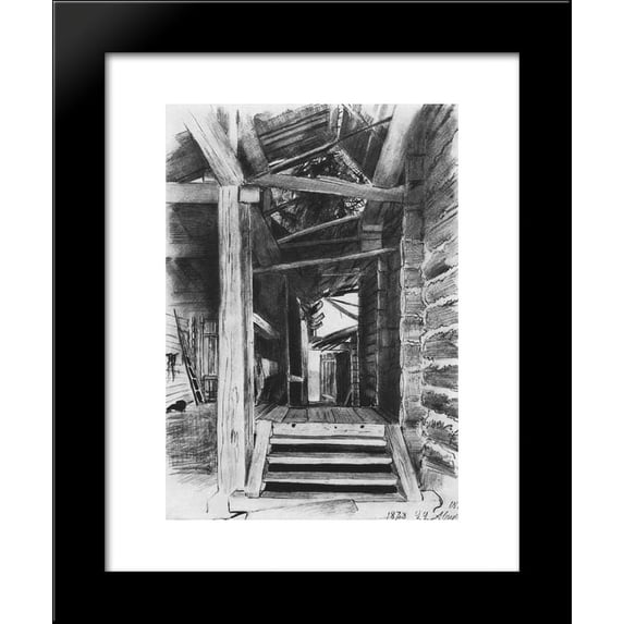 Patio 20x24 Framed Art Print by Ivan Shishkin