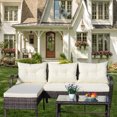 thumbnail image 1 of Patio 3-Piece Rattan Sectional Set | Great for Outdoor Socializing and Relaxing | Featuring Comfortable Seat and Back Cushions | Solves Lack of Comfort in Outdoor Seating, 1 of 7