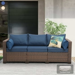 Home Furniture Gloucester Contemporary Patio Wood 2-Seater Sofa