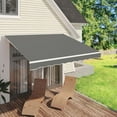 Patio Awning Retractable Sun Shade Awning Cover Outdoor Patio Canopy
