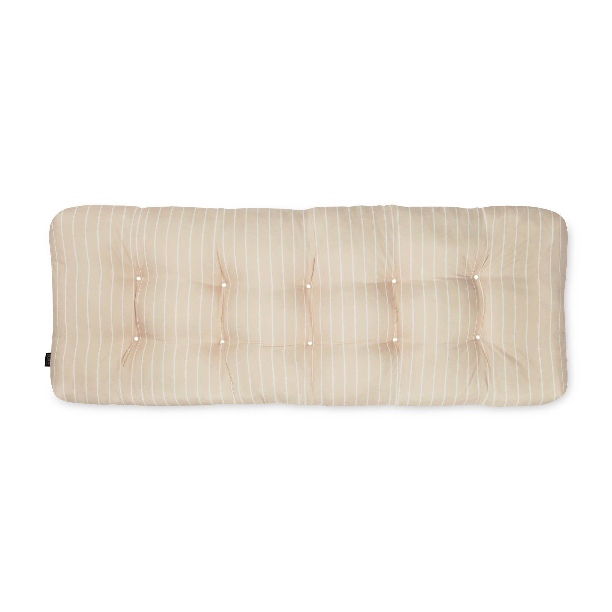 Soft Beige Polyester Outdoor Bench Cushion, 42" Wide
