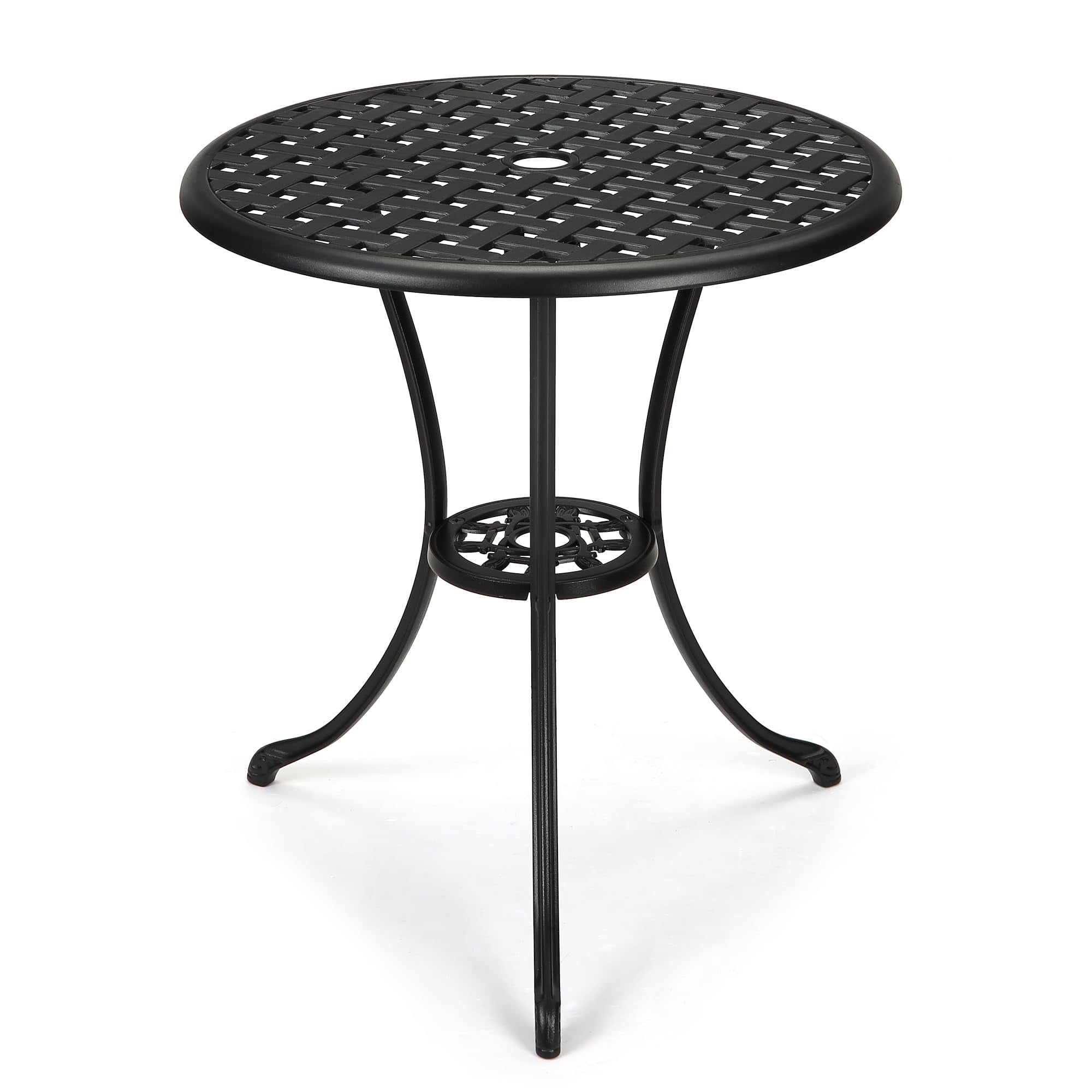 Patio Bistro Table,Small Outdoor Bistro Table,23.6" Round Outdoor