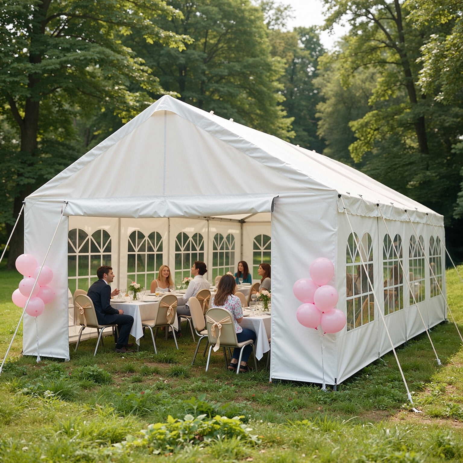Patio Canopies, 13'x26' Carport Car Canopy Party Tent Outdoor Gazebo