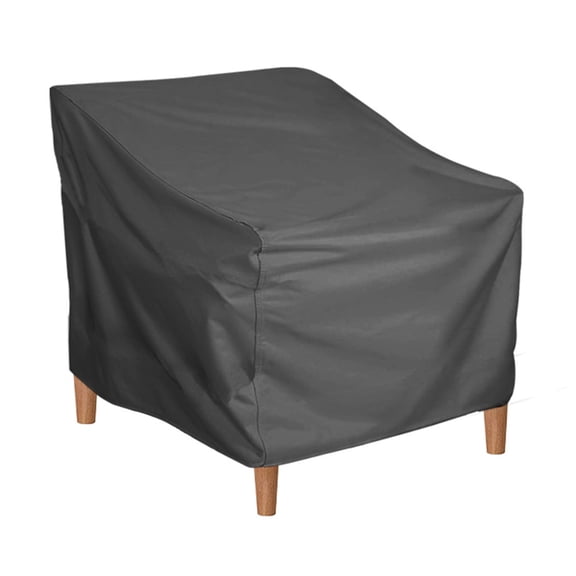Patio Chair Cover, Adjustable Strap Wind Proof Silver Coating Outdoor Chair Cover For Home