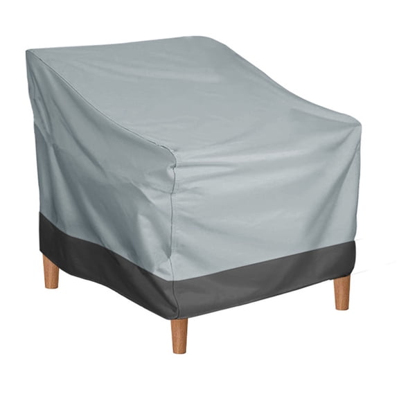 Patio Chair Cover, Adjustable Strap Wind Proof Silver Coating Outdoor Chair Cover For Home