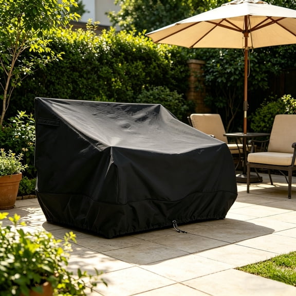 Patio Chair Cover Waterproof Furniture Protector, All Weather Protection Keeps Chairs Safe from Rain Sun Dust UV Resistant Secure Fit, Garden Patio Backyard Balcony Outdoor Use