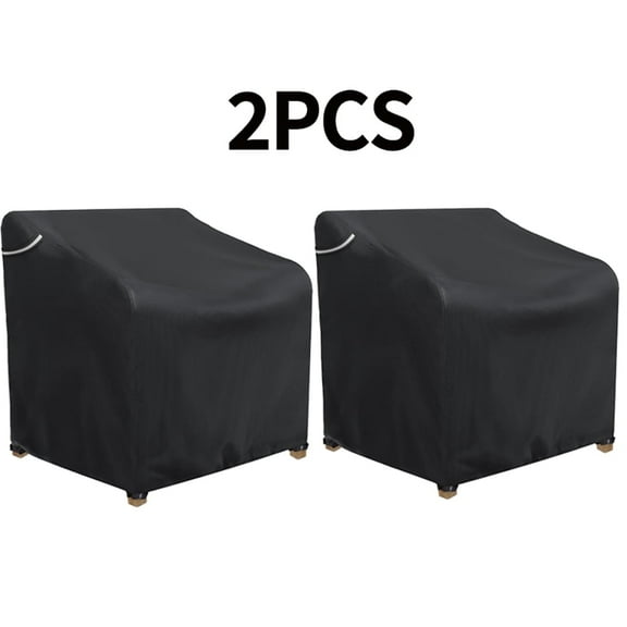 Limerenc Patio Outdoor Chair Covers 2 Pack, Outdoor Furniture Covers Waterproof Suitable for Lawn Lounge Seat, Wicker, Swivel, Rocking Chairs, 32"Dx37"Wx36"H