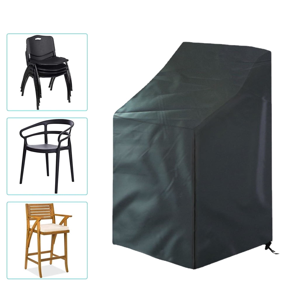 Patio Chair Covers Stacking Chair Cover 210D Oxford Cloth WaterResistant Chair Covers for