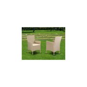 Patio Chair Cream Outdoor Seating Stylish Comfortable Relaxation