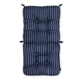 thumbnail image 1 of Patio Chair Cushion, Classic Navy, Stripe, 21”W x 19”D (seat) x 22.5”H (back), 1 of 10