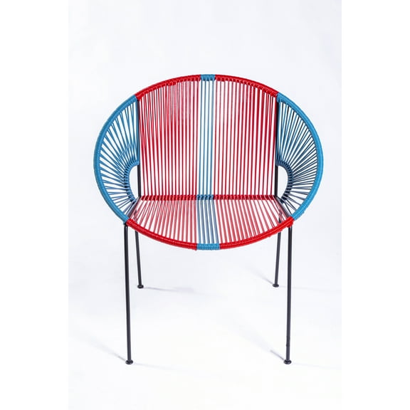 Patio Chair Outdoor Seating Durable Steel Frame Vibrant Design