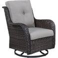 Patio Chairs Rocking Swivel Chair - 2 Piece Wicker Rocker Chairs Set with High Back and Deep ...