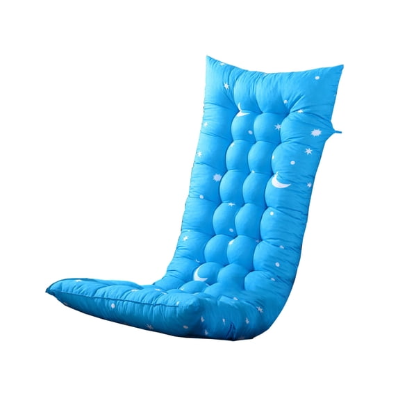 Patio Chaise Lounger Cushion, Lounge Chair Recliners Chair Cushions, Rocking Chair Sofa Cushion with 6 Ties,Thick Padded Swing Bench Cushion,49x18.89x3.14in (Sky Blue)
