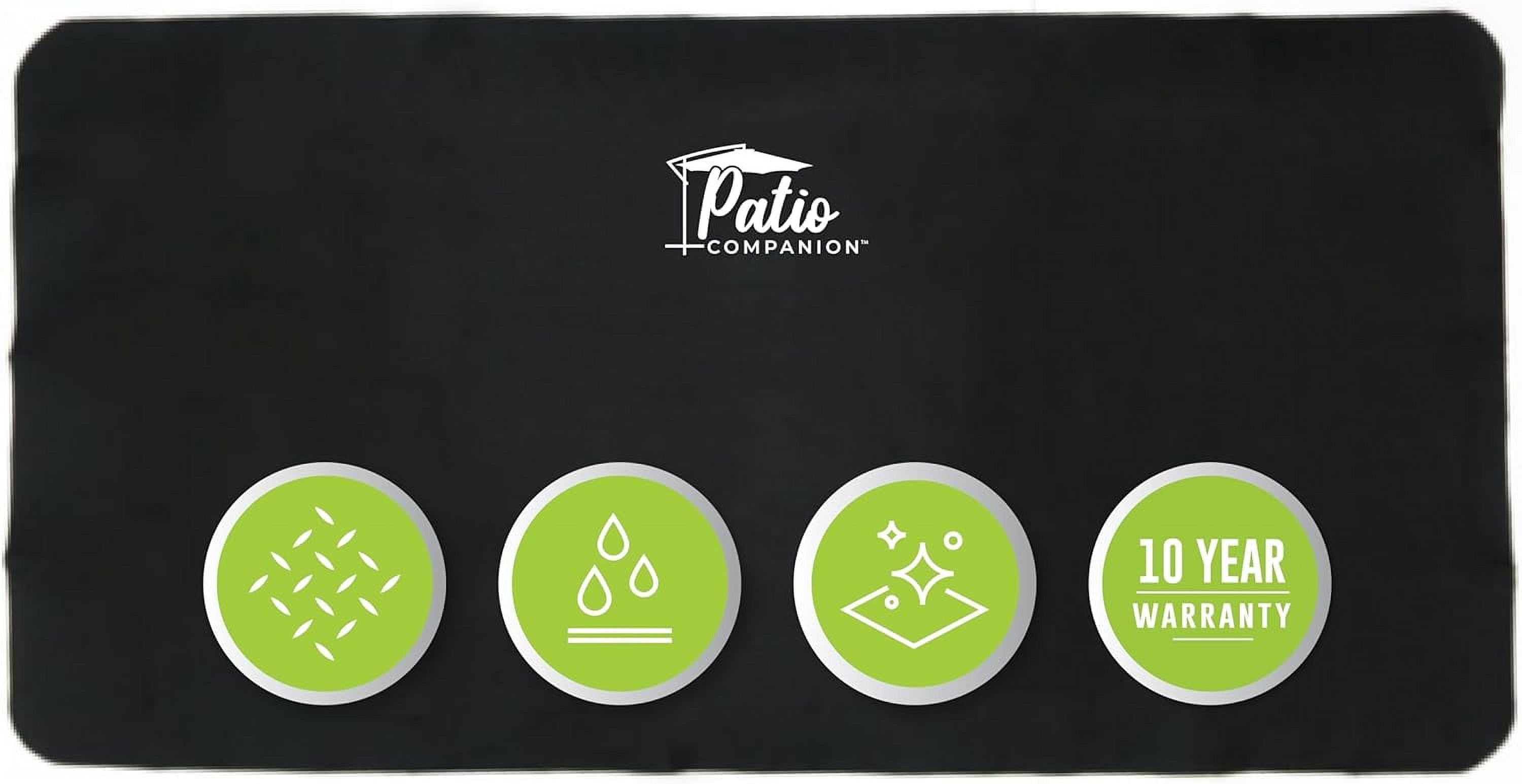 Patio Companion Premium 60×30 inch Under Grill Mat 10 Year Warranty