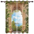 thumbnail image 1 of Patio Curtain Medieval Castle Palace Indoor Living Room Bedroom Kitchen Outdoor Drape For Porch Gazebo Pergola Canopy Be, 1 of 6