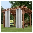 thumbnail image 1 of Patio Curtain Panel - 50x120in Outdoor Privacy Curtains - Greyish White Grommet Top - Waterproof Gazebo Drapes for Porch, Cabana, Lanai, 1 of 7