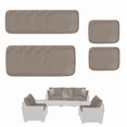 thumbnail image 1 of Patio Cushion Covers Replacement For Outdoor Furniture,Outdoor Sectional Cushion Covers, Washable Sofa Cushion Cover with zipper, seat Cushion Covers Set（Khaki）, 1 of 6