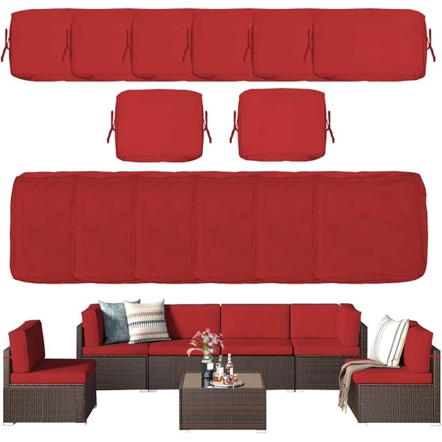 Patio Cushion Covers Replacement, Outdoor Cushion Covers for Patio