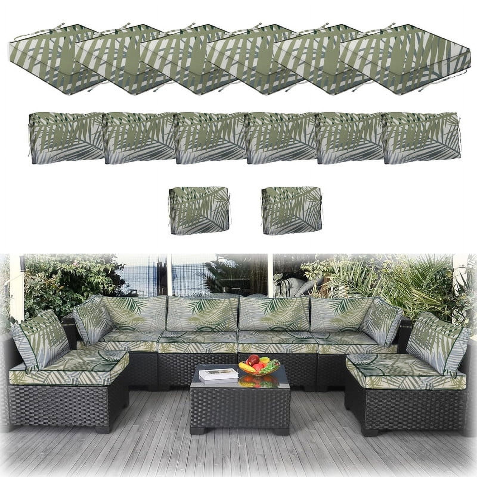 Rattan garden cushion covers shop