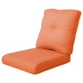 thumbnail image 1 of Patio Cushions for Outdoor Furniture - High Back and Deep Seating Outdoor Cushion for Patio Chairs Sofa Couch Loveseat Water Resistant(Orange/1 Set/Button), 1 of 6