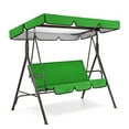 thumbnail image 1 of 100"x74" Outdoor Swing Cover Replacement UV30+ 180gsm Canopy Top for Porch Patio Garden Pool Seat (Green), 1 of 4