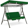 thumbnail image 1 of Canopy Outdoor Patio Swing Canopy Replacement Porch Top Cover for Seat Furniture (76"x53"x6", Army Green), 1 of 3