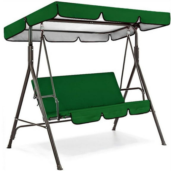 Canopy Outdoor Patio Swing Canopy Replacement Porch Top Cover for Seat Furniture (78"x50"x6", Army Green)