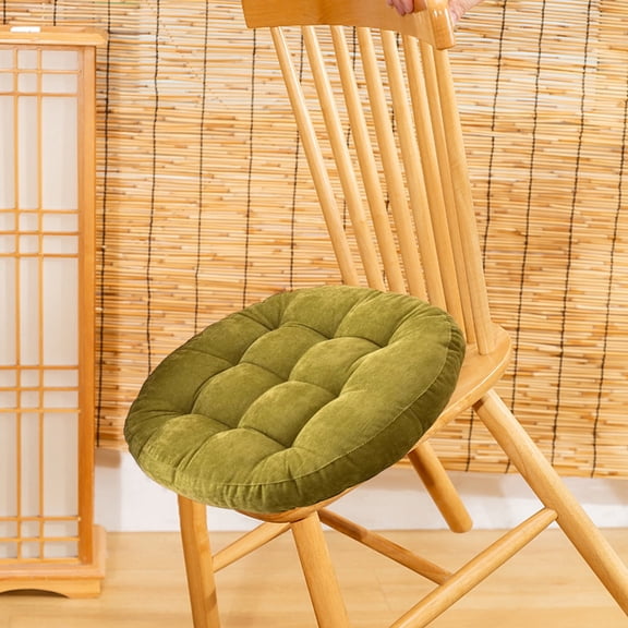 Patio Cushions, Outdoor Wicker Chair Cushions, 16x16 in Floor Throw Pillows Chair Cusions, Office Cushion Chair Seatcushion(Green)