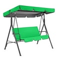 thumbnail image 1 of Patio 3 Seat Swing Cover Set,Seat Top Cover+ Swing Cushion Cover, Courtyard Swing Chair Seat Pads Cover Replacement Outdoor Sunscreen Protection Cover (Green), 1 of 4
