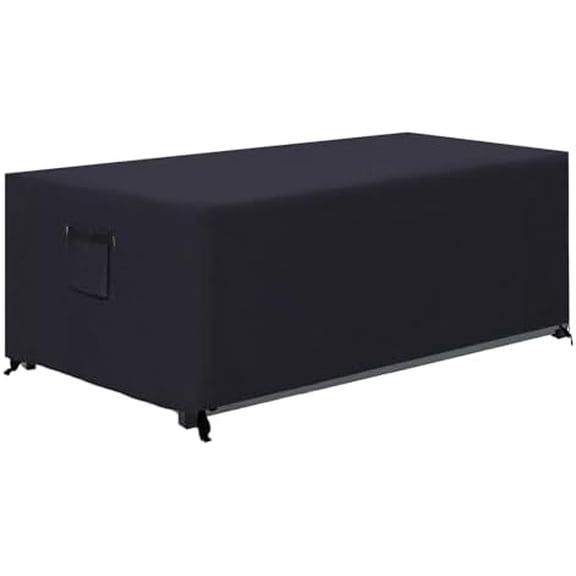 Patio Deck Box Cover Waterproof And Dustproof Winter Protection Outdoor Storage Box Cover Universal Furniture Cover 64x30x26 Black