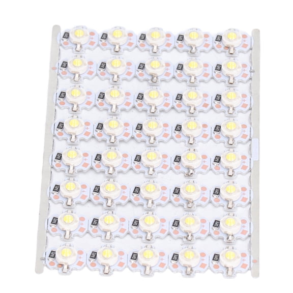 Patio Decor 12V, Energy Saving 1W High Brightness LED Chip Bulb Light Source Chip Multipurpose Small with Aluminum Plate for Headlights White Light