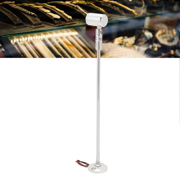 Patio Decor LED Spotlight Small Standing Aluminum Alloy Rotatable Accent Light Indoor Jewelry Showcase DC 12V 1W