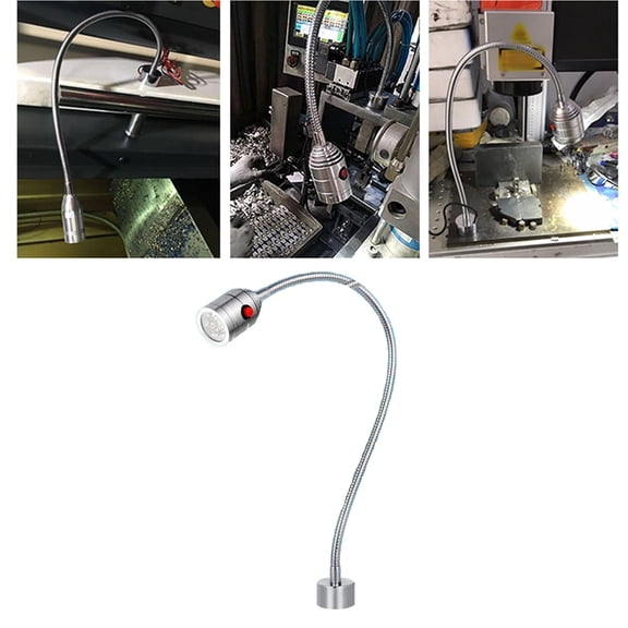 Patio Decor Magnetic Base Tool Lamp, 5W 24V Gooseneck Work Light for Work Bench