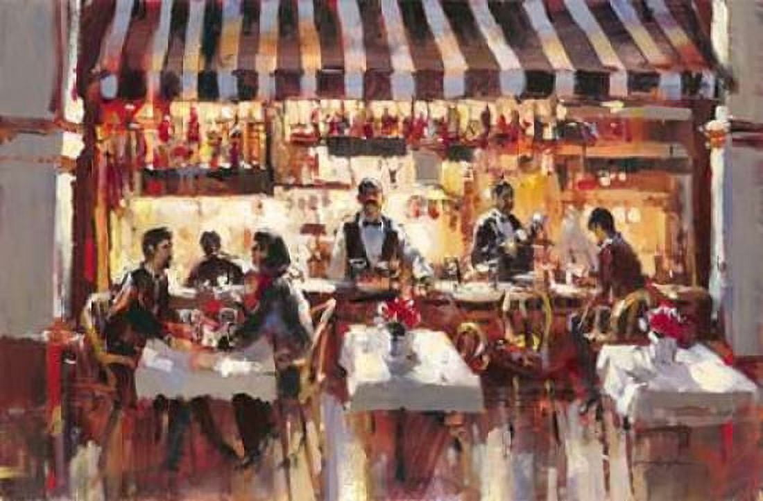 Patio Dining Canvas Art - Brent Heighton (24 x 36)