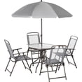 thumbnail image 1 of 6-Piece Outdoor Dining Set / Poolside Use / 5mm Thick Tempered Glass Table, 1 of 6