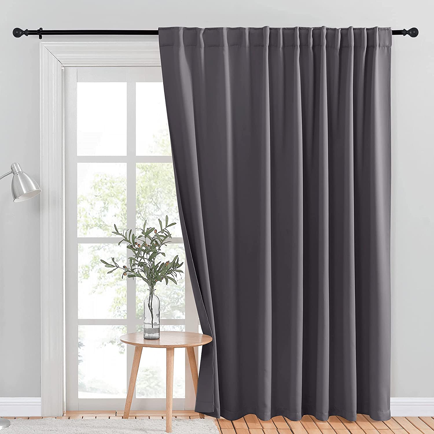 Patio Door Curtain Slider Blind, Vertical Blinds, Wide Width Blackout
