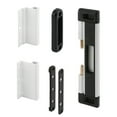 thumbnail image 1 of Patio Door Deadbolt Lock, 8 in. Overall Height, Steel Bar, Surface Mount, White with Black Trim, 1 of 4
