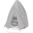 thumbnail image 1 of Patio  Egg Chair Cover,   Outdoor Single Seat Swing Chair Cover with Zipper, Grey, 1 of 7