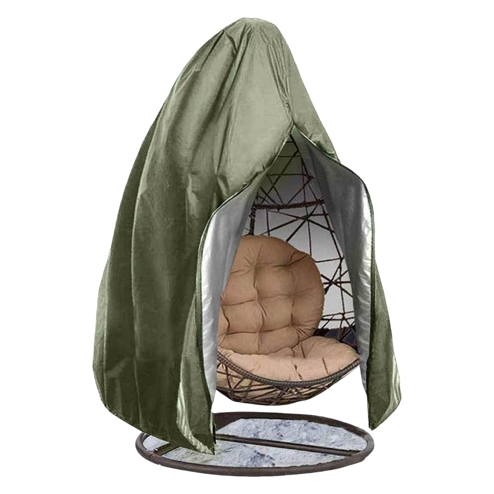 Patio Egg Chair Cover with Zipper Waterproof UV-Resistant Drawstring Design Weather Resistant ...