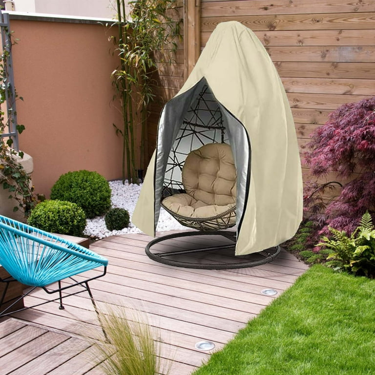 Patio Egg Chair Covers with Zipper Wicker Egg Swing Chair Covers Waterproof Heavy Duty Weather Resisatnt Outdoor Chair Cover Windproof Hanging Chair Cover 75 x 45 Walmart