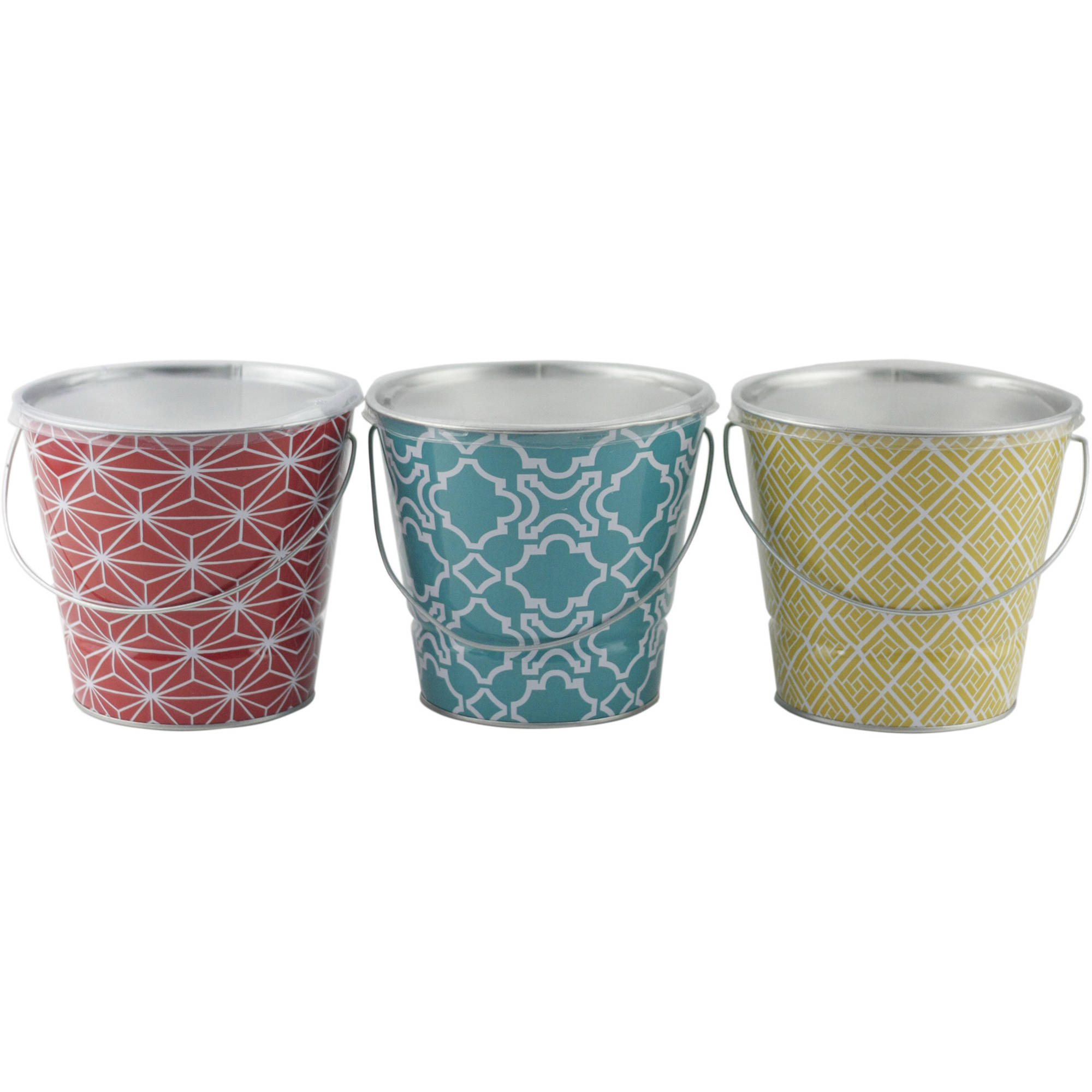 Patio Essentials 3pk. Citronella Candle Geo Bucket; 5.71, 18oz