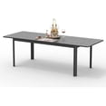 thumbnail image 1 of Patio Expandable Dining Table, Metal Aluminum Outdoor Dining Table for 6-8, Rectangular Table for Porch Lawn Garden Bistro(1 Table), 1 of 6