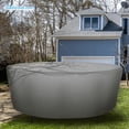 thumbnail image 1 of Patio Extra Extra Large Waterproof Table Cover - Outdoor Round Side Table Covers - Patio Washable Table Cover - Heavy Duty Furniture 72 Inch Grey, 1 of 5