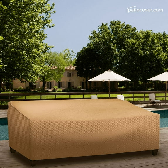 Patio Extra Large Outdoor Loveseat Cover - Outdoor Patio Loveseat Washable - Heavy Duty Furniture 57 Inch Combo Cover