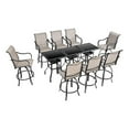 thumbnail image 1 of Patio Festival Metal 11-Piece Outdoor Dining Set in Gray/Black, 1 of 8