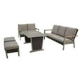 thumbnail image 1 of Patio Festival Metal 5-Piece Outdoor Dining Set in Gray/Beige, 1 of 7