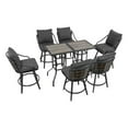 thumbnail image 1 of Patio Festival Metal 8-Piece Outdoor Dining Set in Gray Finish, 1 of 9