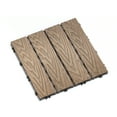 Patio Floor Tiles Pack of 11 WPC WoodPlastic Composite Patio Deck