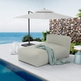 thumbnail image 1 of Patio Furniture Chaise Lounge Chair Outdoor Reclining Chair Garden Pool Lounge Chairs for Outside Sunbathing Recliners Outdoor Bed Beach Chaise Lounge Chair Sunbed (Light Orange, 70'' Length), 1 of 16