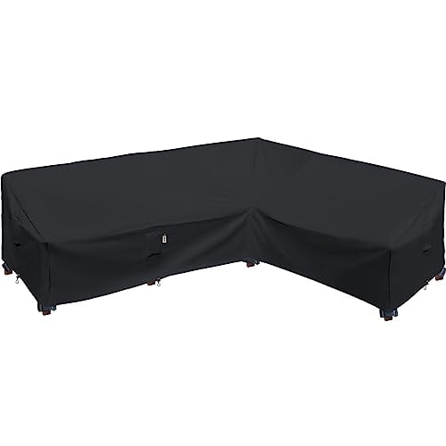 Patio Furniture Cover,Heavy Duty Outdoor Sectional Sofa Cover, 115"X83